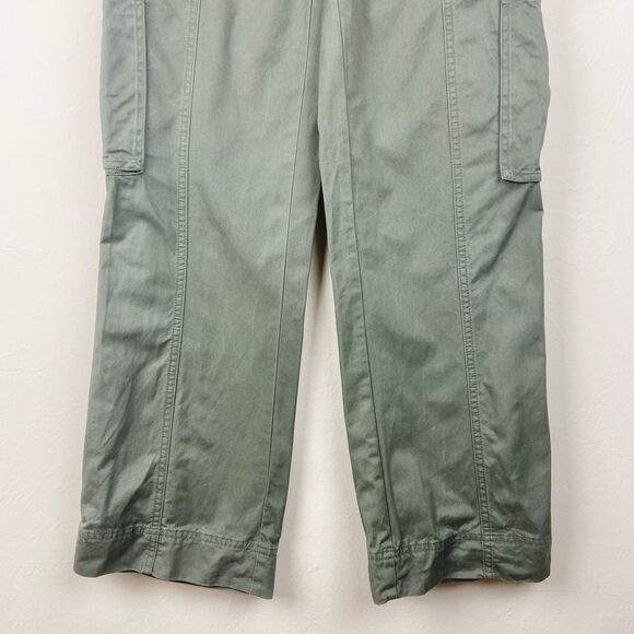 Abercrombie & Fitch Curve Love Relaxed Cargo Pant - Army Green - Picture 5 of 8